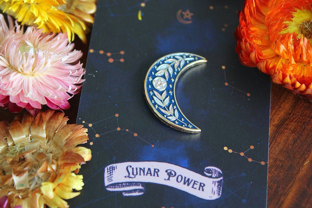 Lunar Power Pin Badge