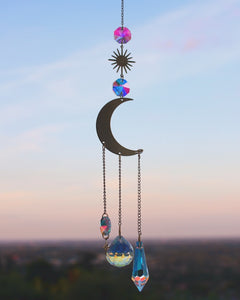 Crystal Moon Suncatcher