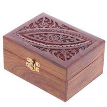 Load image into Gallery viewer, Carved wooden box for spell ingredient storage 12 Bottles