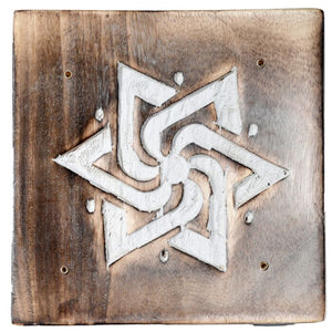 Mango Wood Square Incense Sticks Burner