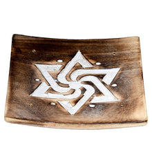 Load image into Gallery viewer, Mango Wood Square Incense Sticks Burner