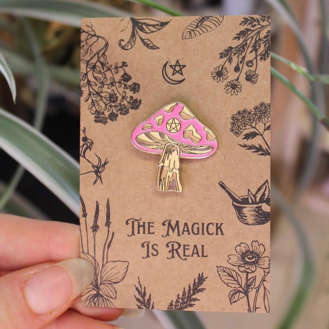 Mushroom Pin Badge