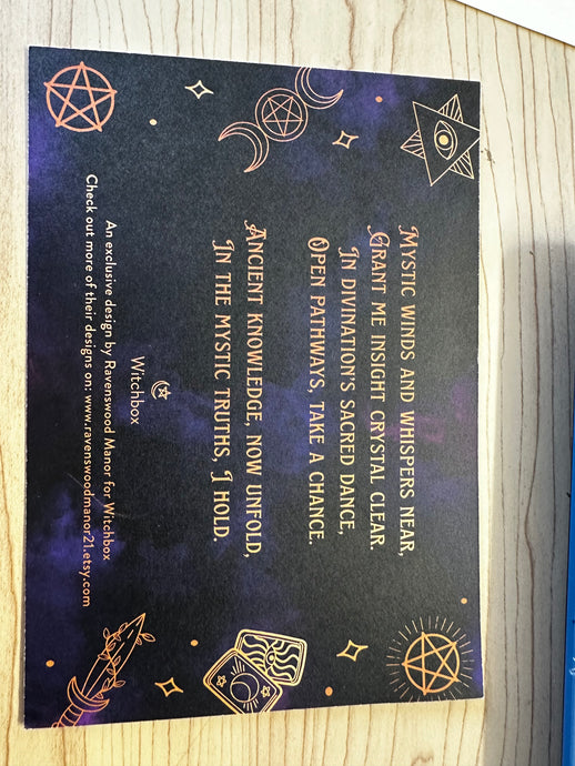 Divination art card