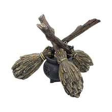 Load image into Gallery viewer, Broomstick Crystal Ball Holder 17cm