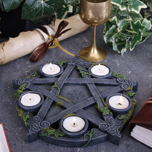 Wiccan Pentagram Tea light Holder 25.5cm – Witchbox