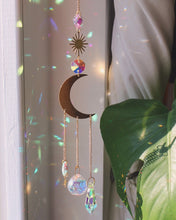 Load image into Gallery viewer, Crystal Moon Suncatcher