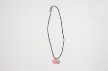 Load image into Gallery viewer, Pink Disc and Silver Pentagram Necklace