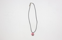 Load image into Gallery viewer, Pink Disc and Silver Pentagram Necklace