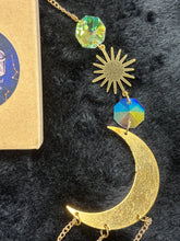Load image into Gallery viewer, Crystal Moon Suncatcher
