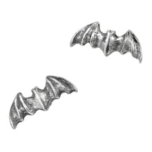 Load image into Gallery viewer, Alchemy Gothic Silver Bat Studs
