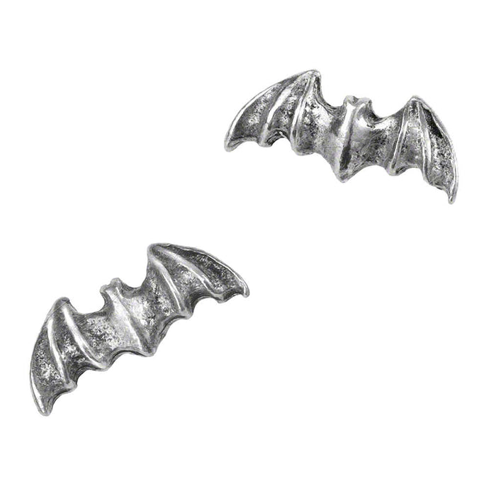 Alchemy Gothic Silver Bat Studs