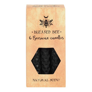 Black Beeswax Spell Candles Pack of 6