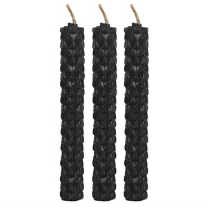 Black Beeswax Spell Candles Pack of 6