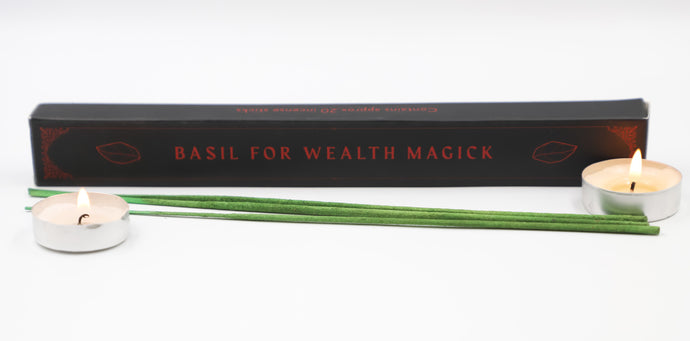 Basil Incense Sticks for Wealth Magick