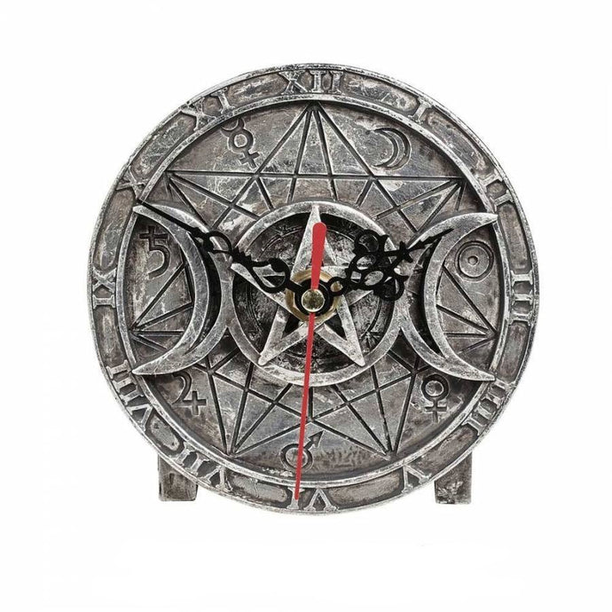 Wiccan Triple Moon Desk Clock